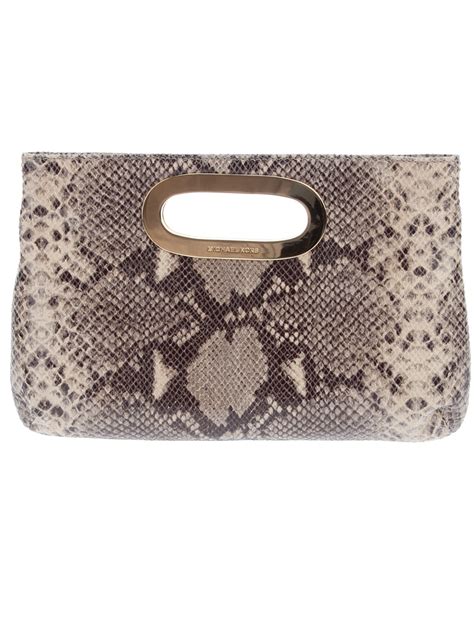 michael kors snake print clutch|michael kors clutch.